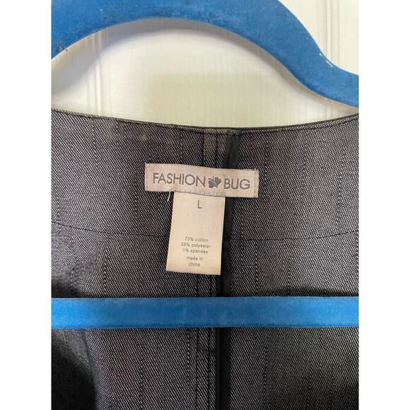 Fashion bug chambray jacket wash 3/4 sleeve size large - Picture 8 of 9